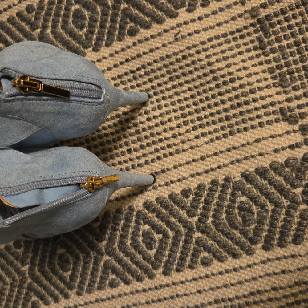Madden Girl Light Blue Lace-Up Sandals - Picture 2 of 4